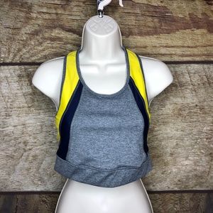 LAAIN Womens Size Medium Theodora Sports Bra Grey